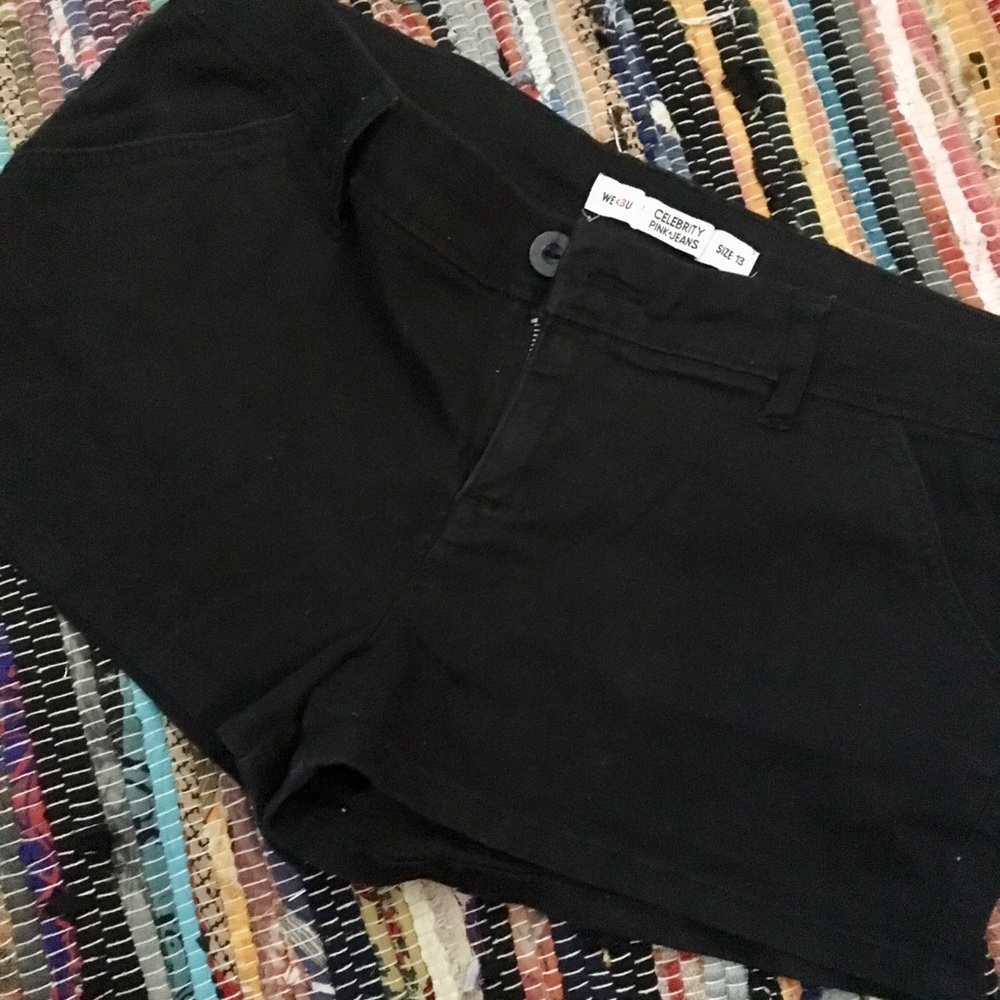 Black Celebrity Pink Jeans Shorts